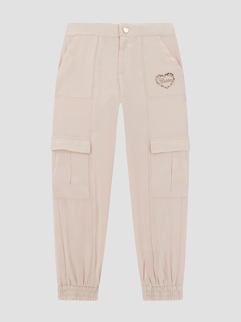 Eco Rhinestone Cargo Active Pants (7-16) | GUESS