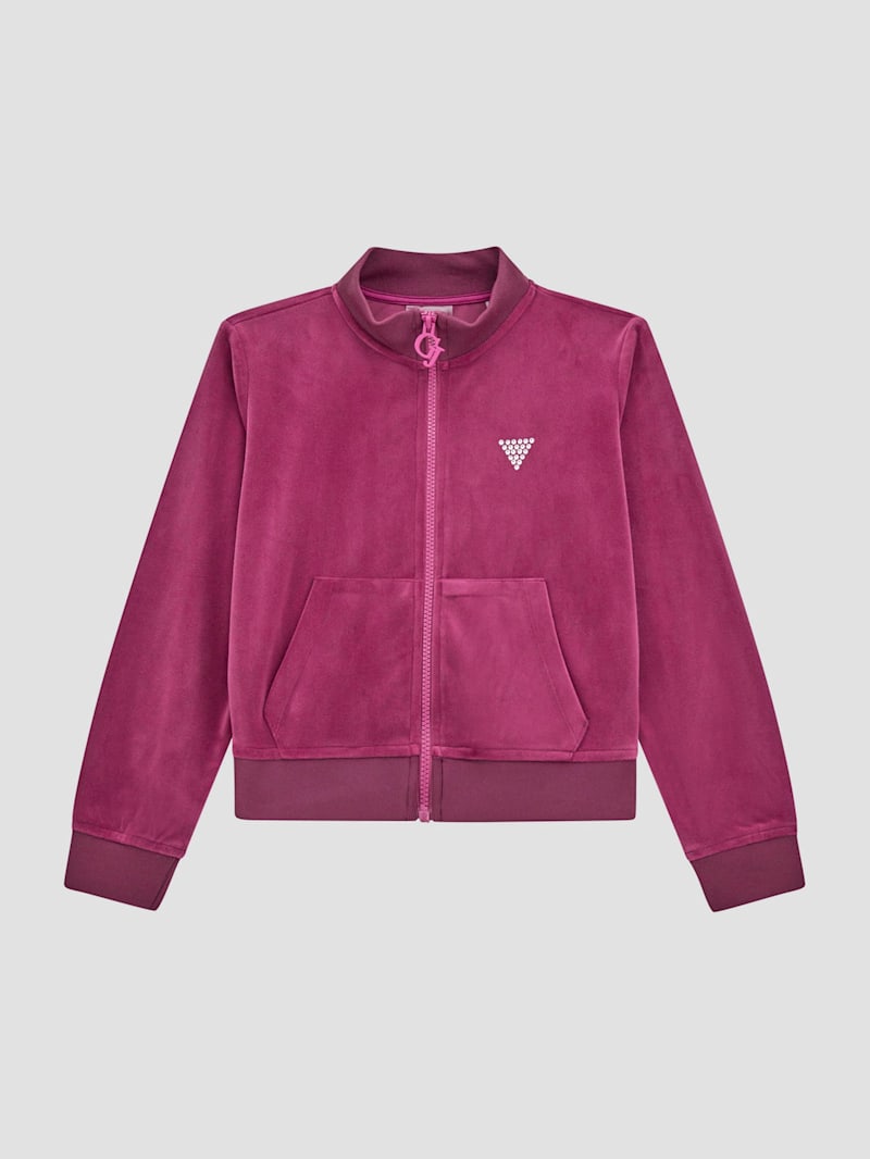 Eco Velvet Active Zip-Up Jacket (4-16) | GUESS