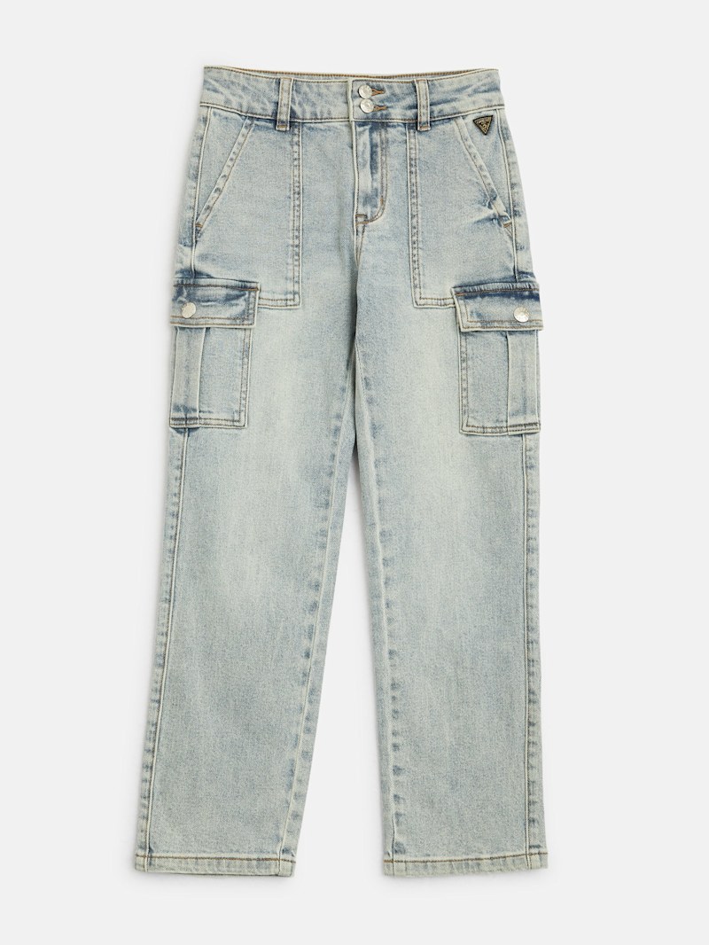 【COLOR iN ID】Washed fold cargo denim Baggy Fit Faded Wash Cargo Jeans – VICTORIOUSUSA