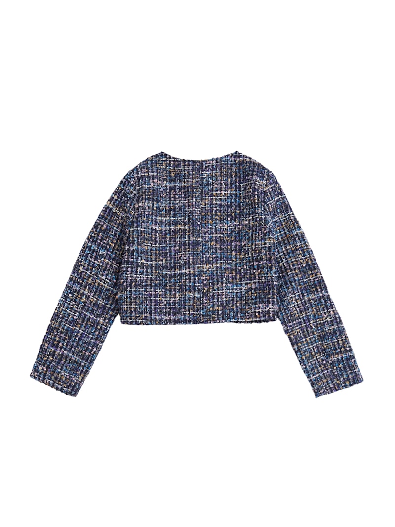ジャケット・アウター waist shape color nep tweed jacket Tweed Jacket (4-14) | GUESS