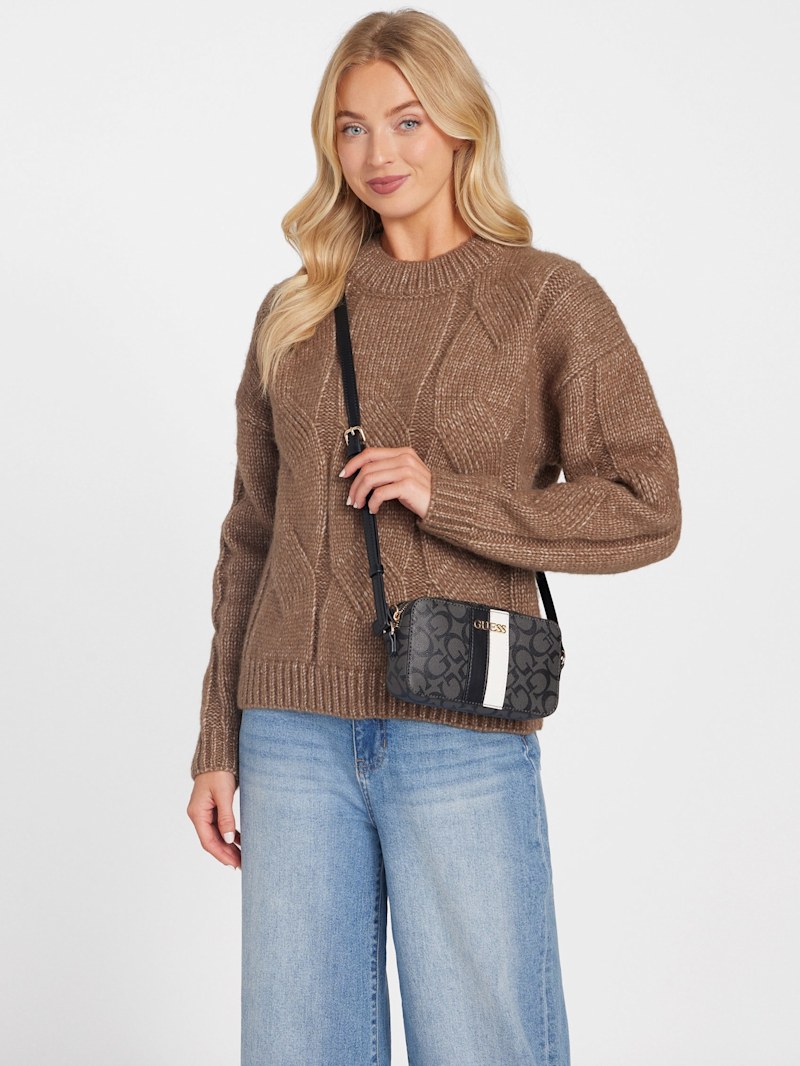 Kyrie Mini Faux-Leather Camera Crossbody | GUESS Factory