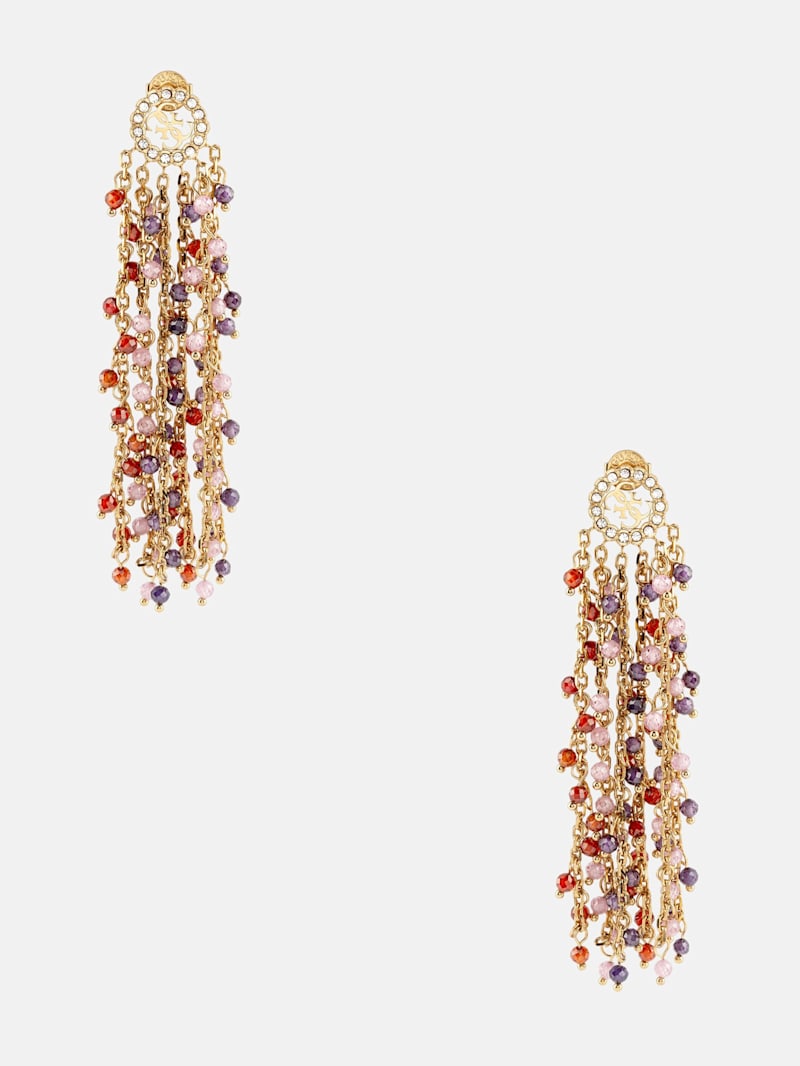 Gold-Tone Quattro G and Multi Fringe Earrings GUESS Canada