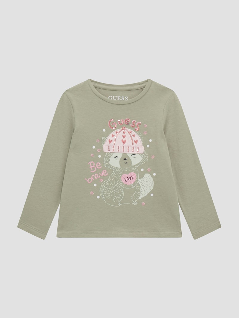 Eco Logo Long-Sleeve Tee (3M-7) | GUESS