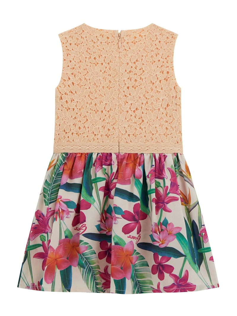★○・*LF*・○★ Lace and Tropical Floral Dress (2-7) | GUESS