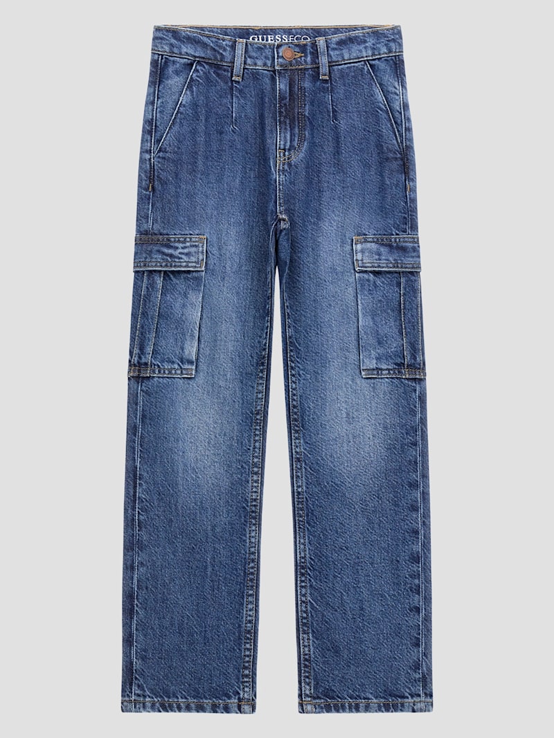 【COLOR iN ID】Vintage denim cargo pants Vintage Field Core Jeans 7 Pocket Cargo Denim Pants W30