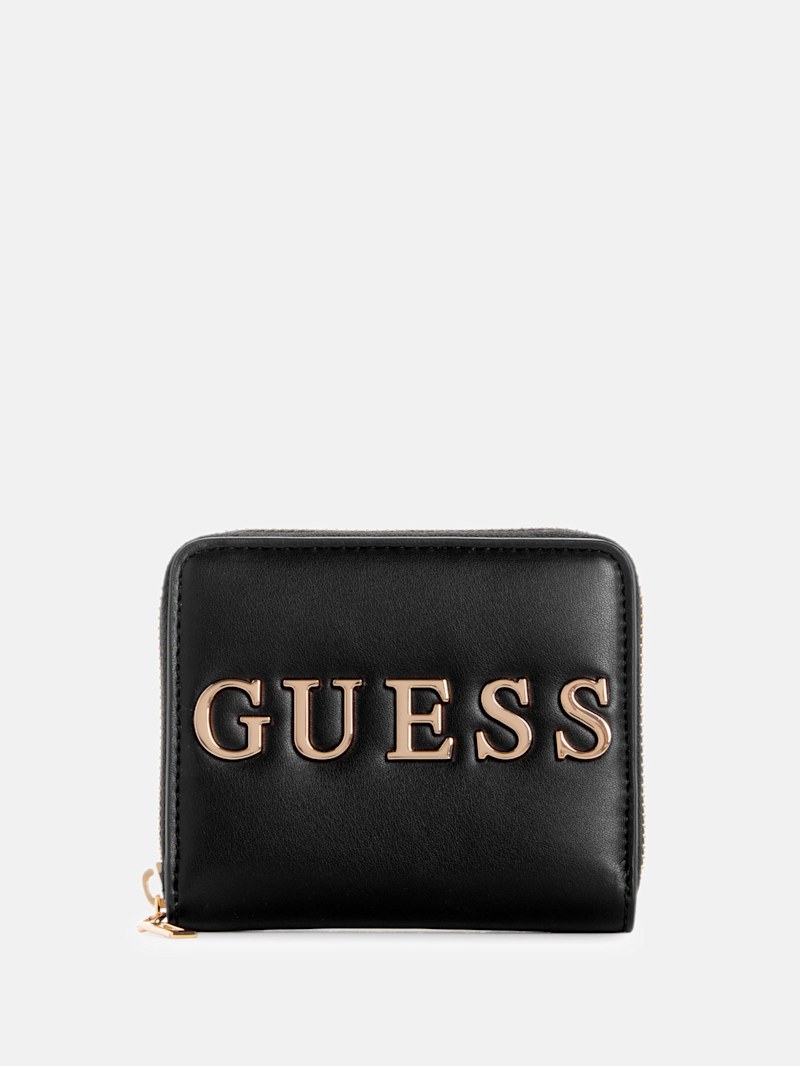 小物 DECi Small Round Zip Wallet BLACK Pocket Small Zip Around Wallet | Shinola