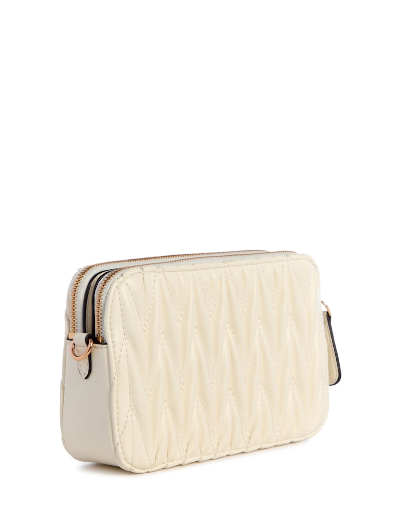 Fluer Mini Double-Zip Crossbody | GUESS Factory