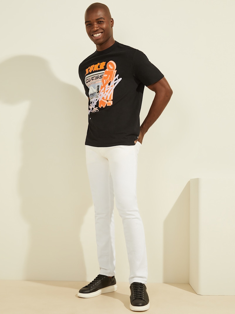 Japan Subway Graphic Tee | GUESS Factory