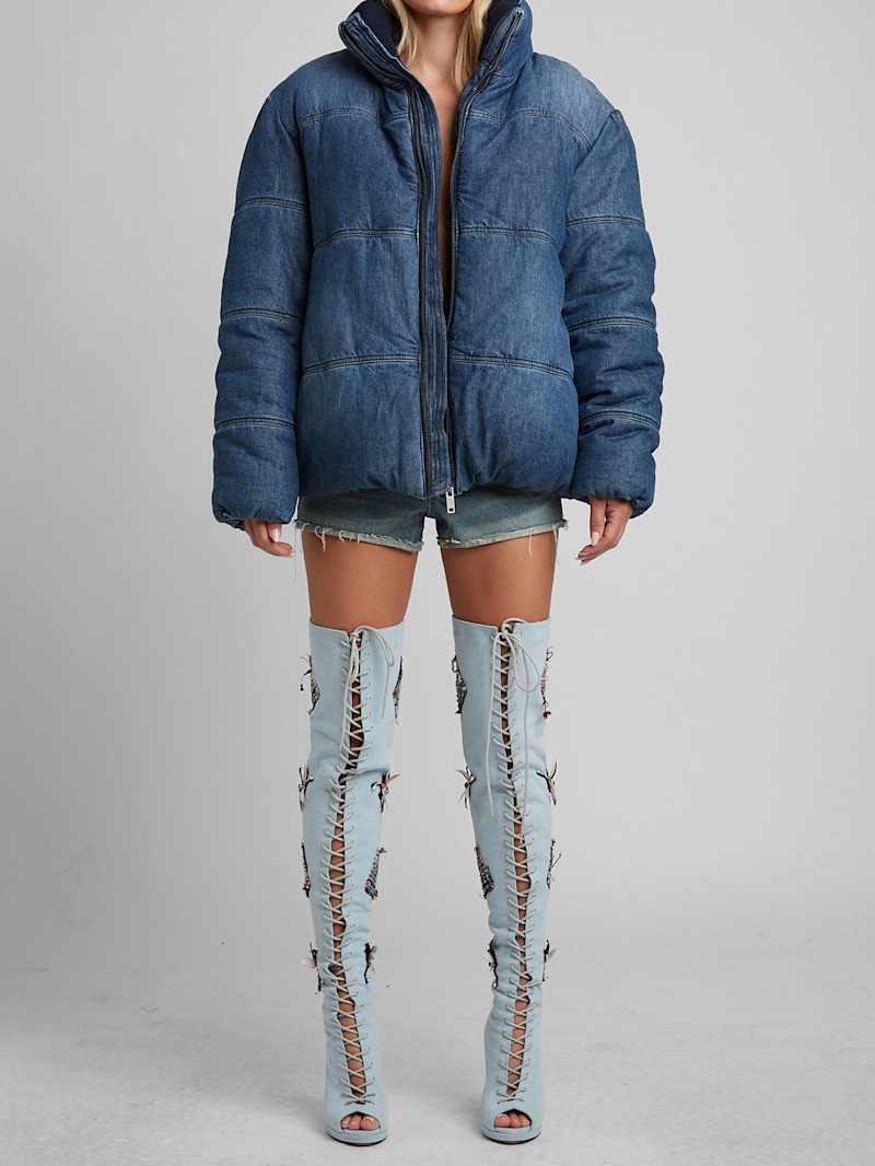 Denim Puffer Jacket | GUESS