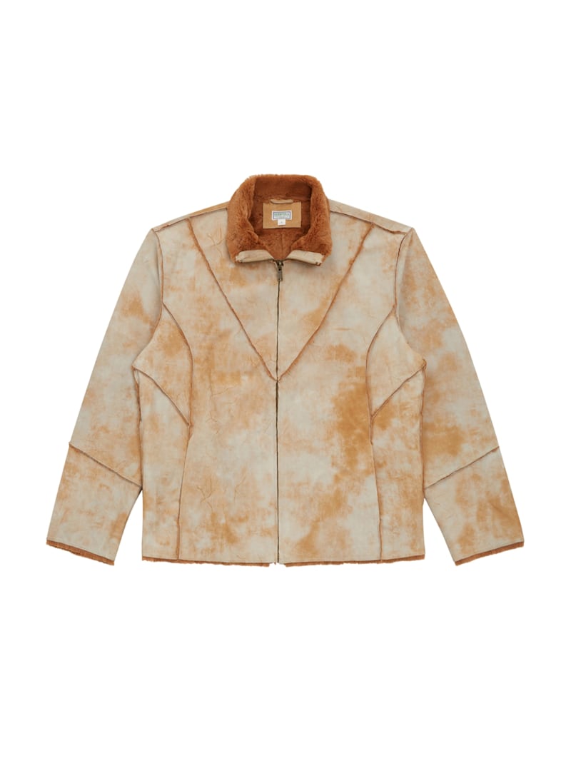 ペルージャ　リブジャケット　M② Leather Sherpa Jacket | GUESS