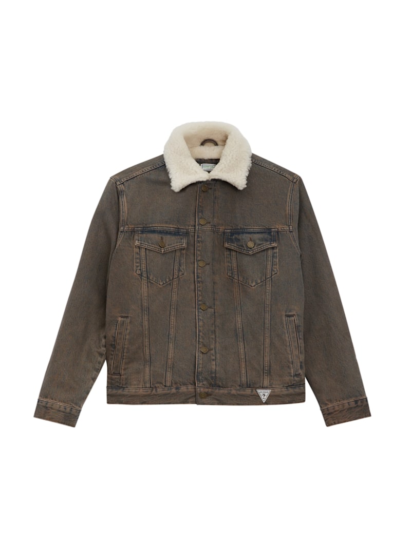 Guess USA ジャケット GUESS JEANS SCRIPT Patch Varsity Jacket ジャケット アウター