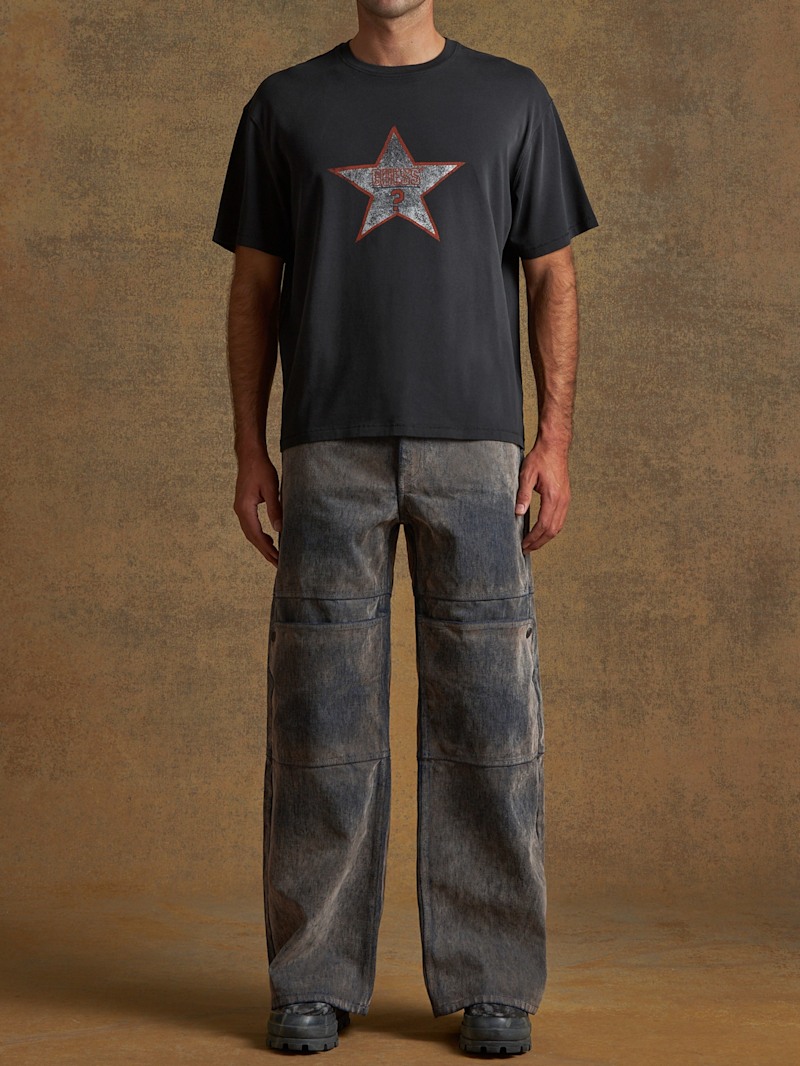 distressed star tee | GUESS
