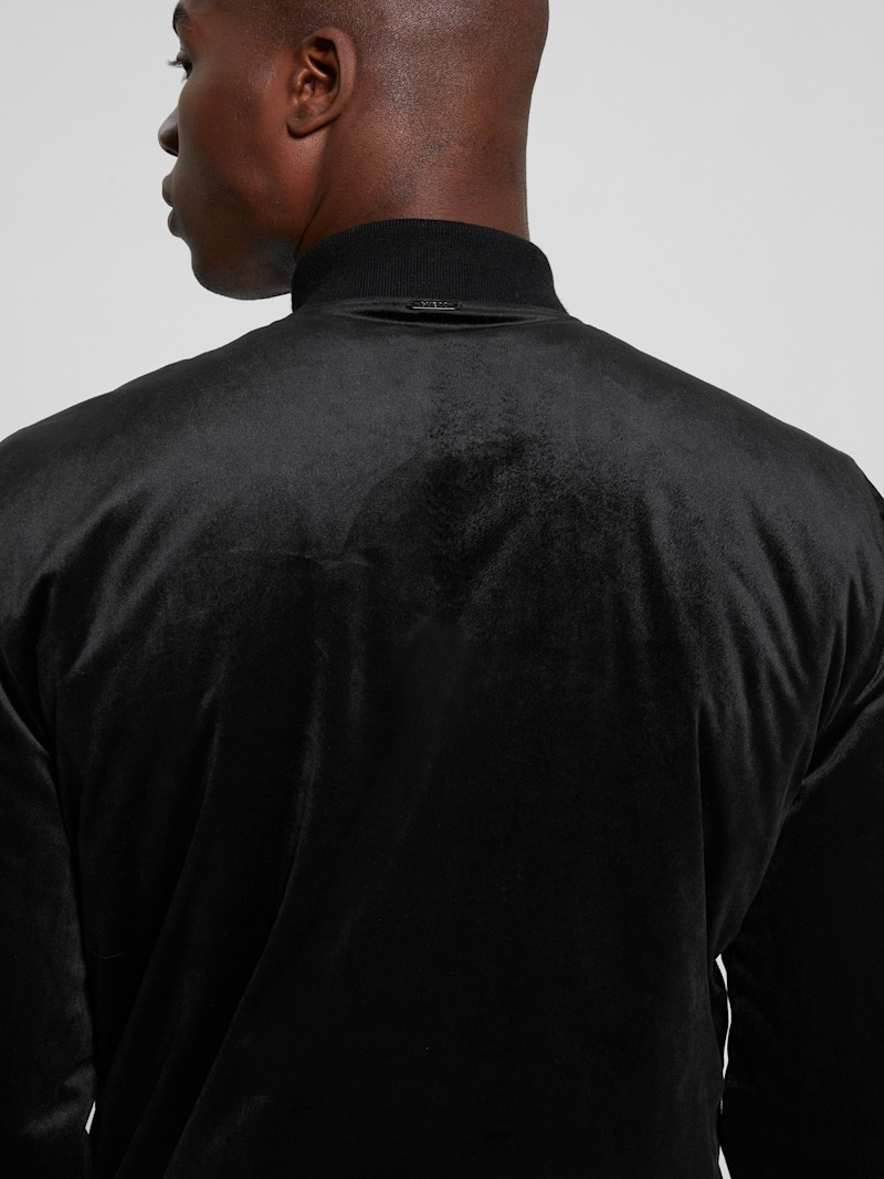 Fulham Velvet Flight Jacket | GUESS Factory