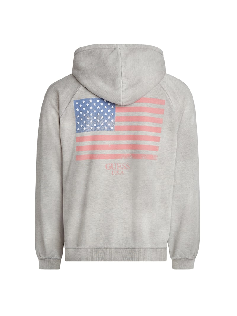トップス NOTEPAD OG LABEL HOODIE HEATHER GRAY M COTTON FLEECE CLASSIC ZIP UP HOODIE | LIGHT HEATHER GREY