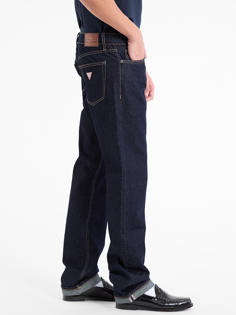 【関税込み】GUESS USA ブルー Combat ジーンズ Selvedge Denim Straight Jeans | GUESS Jeans