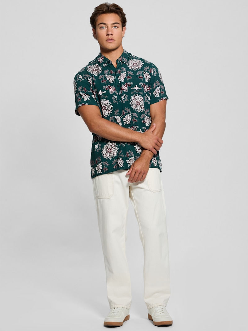 Eco Rayon Paisley Shirt | GUESS Canada