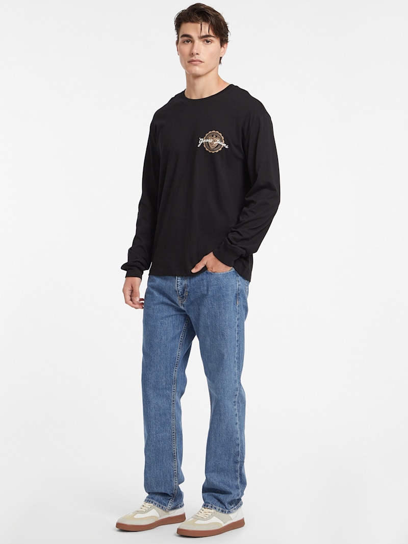 売れ筋商品|||ホフマン コペンハーゲン Tシャツ レディース トップス FABIENNE - Long sleeved top - black ELLIE black body with long sleeve brand GUESS