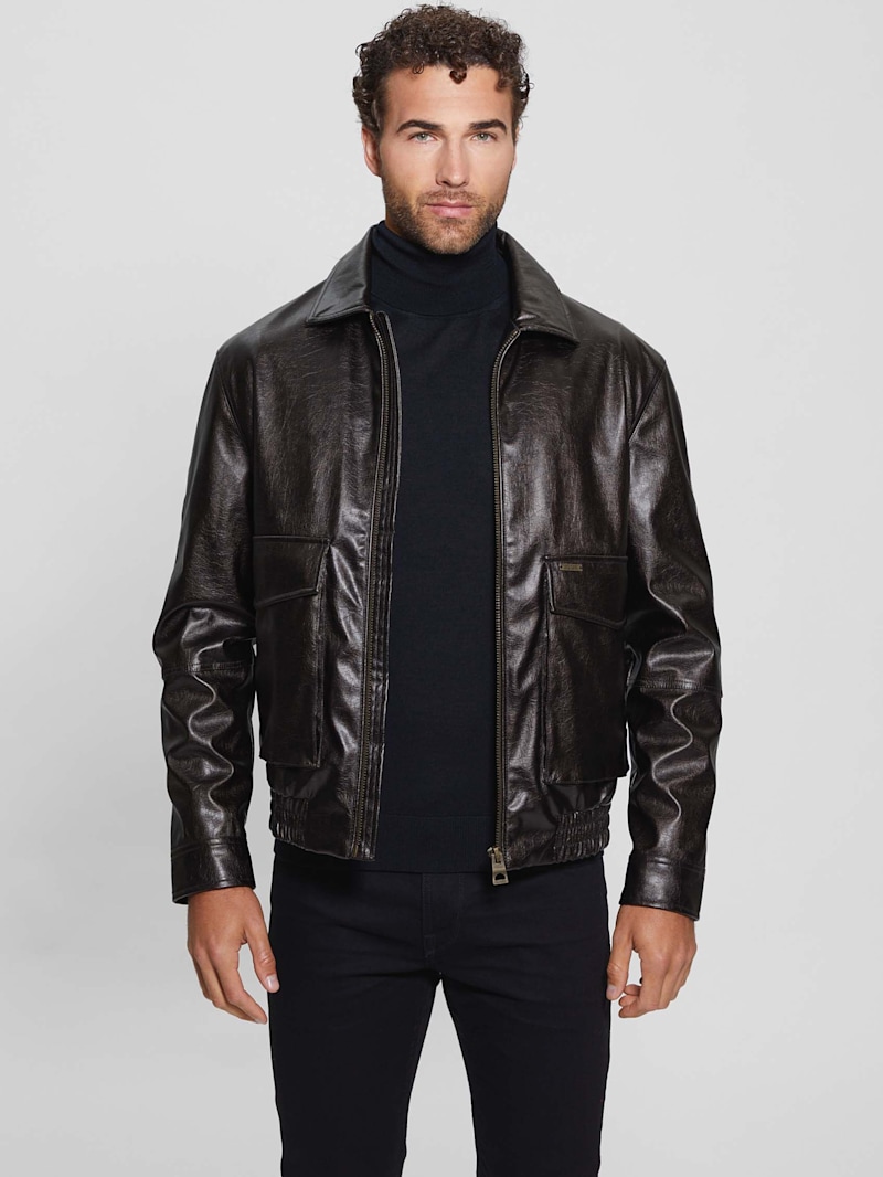 Multipocketed Aviator Flight Jacket | GUESS