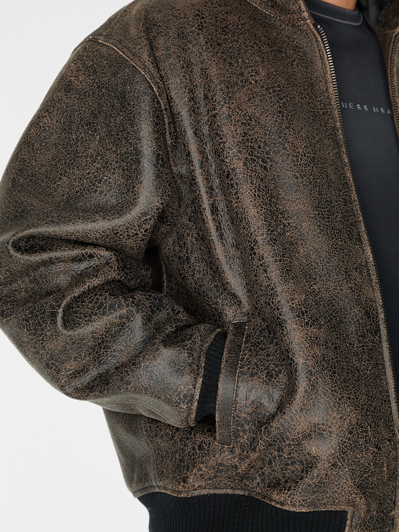 稀少 GUESS 90s USA製 バックロゴ ムートンボアジャケット XL 稀少 GUESS 90s USA製 バックロゴ ムートンボアジャケット XL