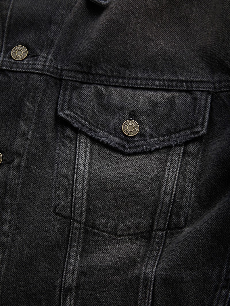 黒ジージャン　GUESS JEANS USA GUESS USA Black Vintage Natural Washed Denim Jeans GUESS