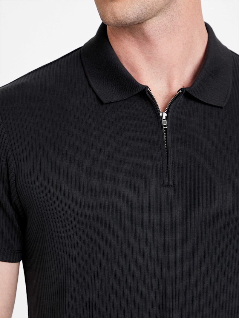 Union Rib Knit Polo | GUESS