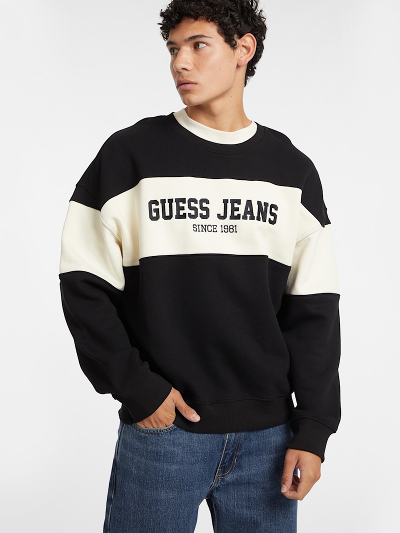 ゲス GUESS GUESS Originals Vintage Graphic Sweater （JBLK） ゲス GUESS GUESS Originals Vintage Graphic Sweater （JBLK