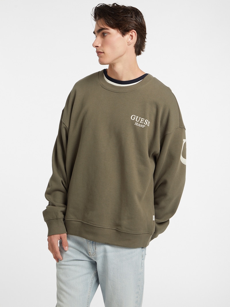 【GUESS JEANS】 Mens Crewneck Sweatshirt VTG Guess Jeans USA Mens XXL Crewneck Sweatshirt Designer