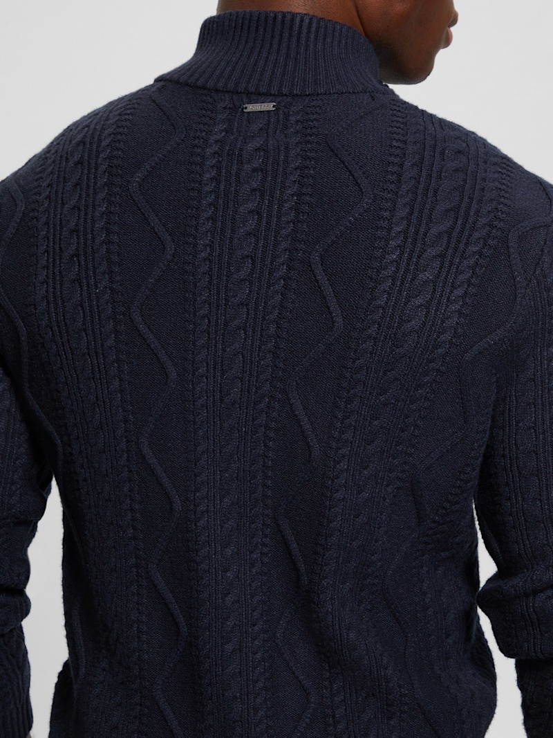 Eco Luis Cable-Knit Cardigan | GUESS