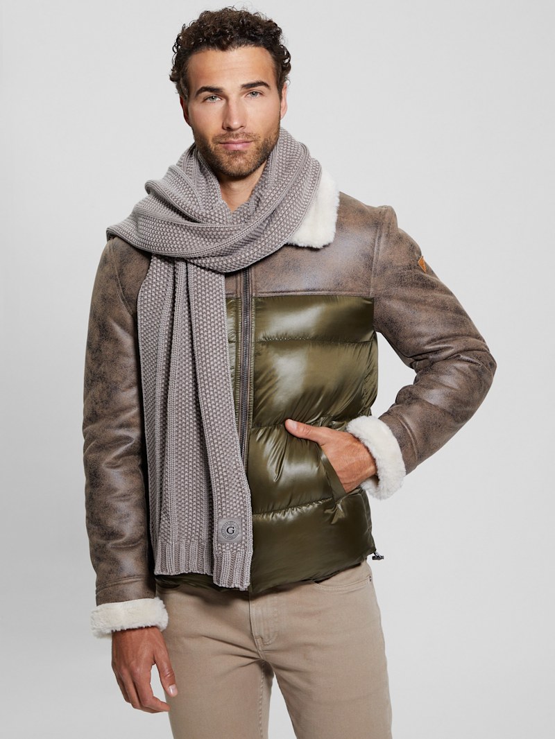Eco Hunter Ribbed Scarf | GUESS
