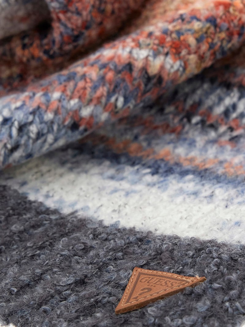 Wool-Blend Space-Dye Scarf | GUESS