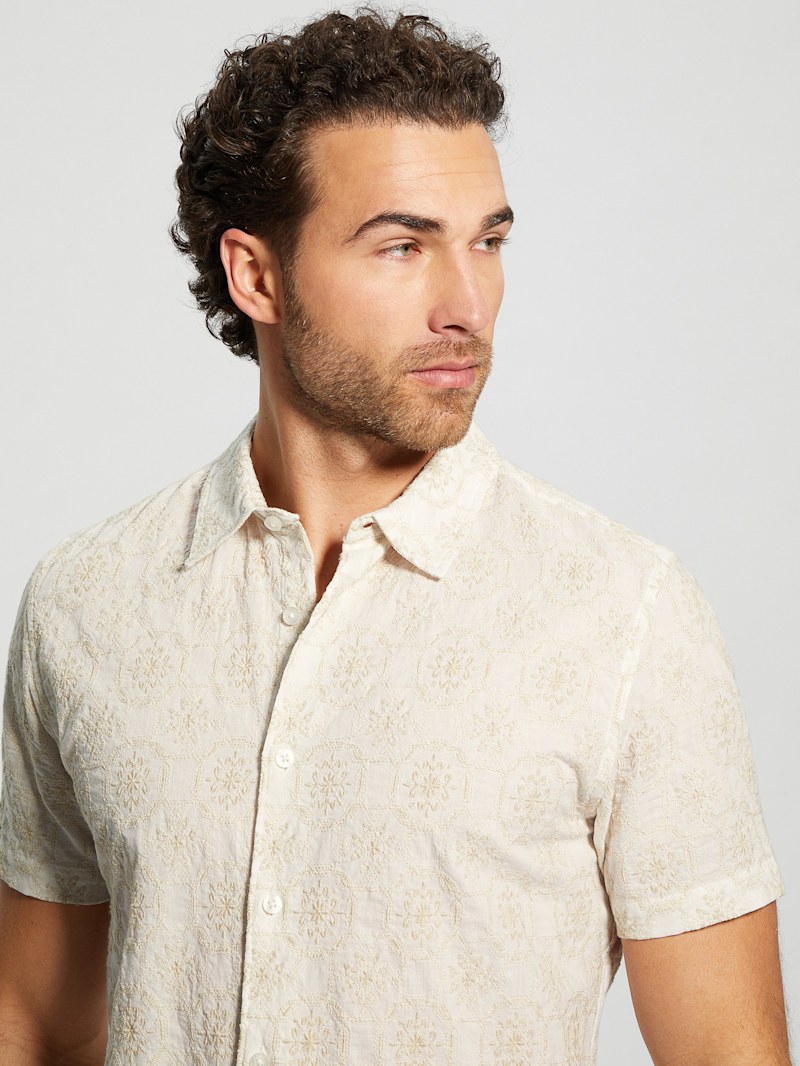 Mosaic Embroidered Shirt | GUESS