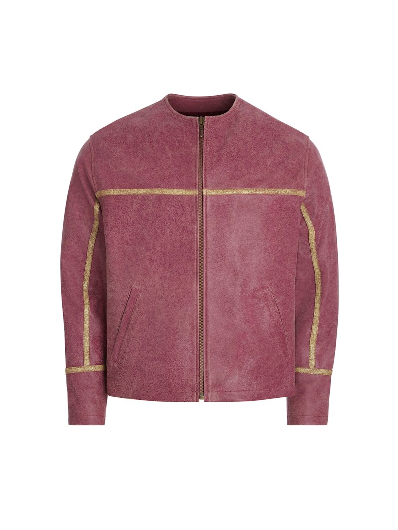 crackle leather jacket | GUESS