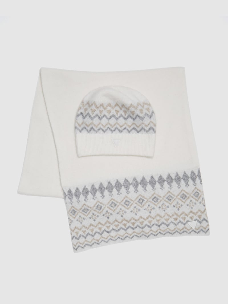 Jacquard Beanie & Scarf Set | GUESS