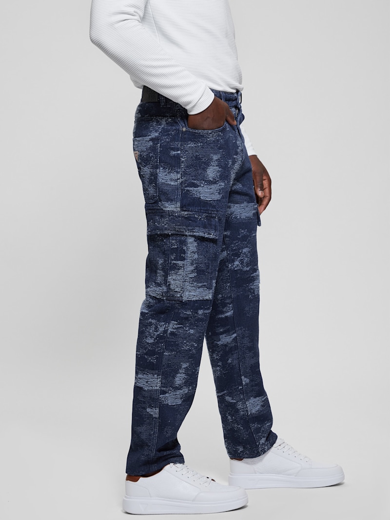 Julianne Denim Cargo Pants | GUESS