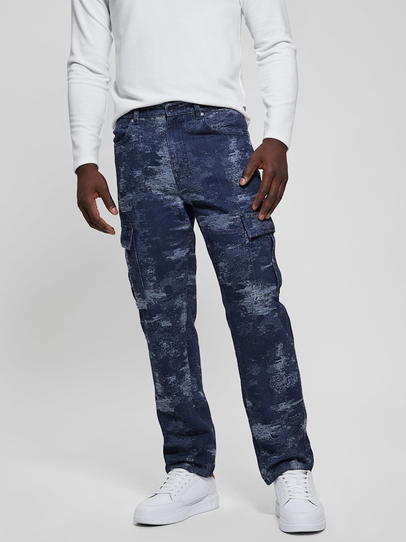 Julianne Denim Cargo Pants | GUESS