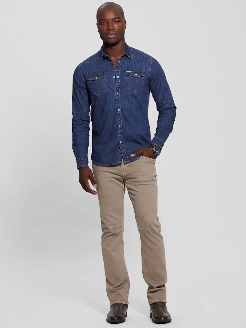 theredthread S symbol denim1　トップス　セット Truckee Denim Shirt | GUESS