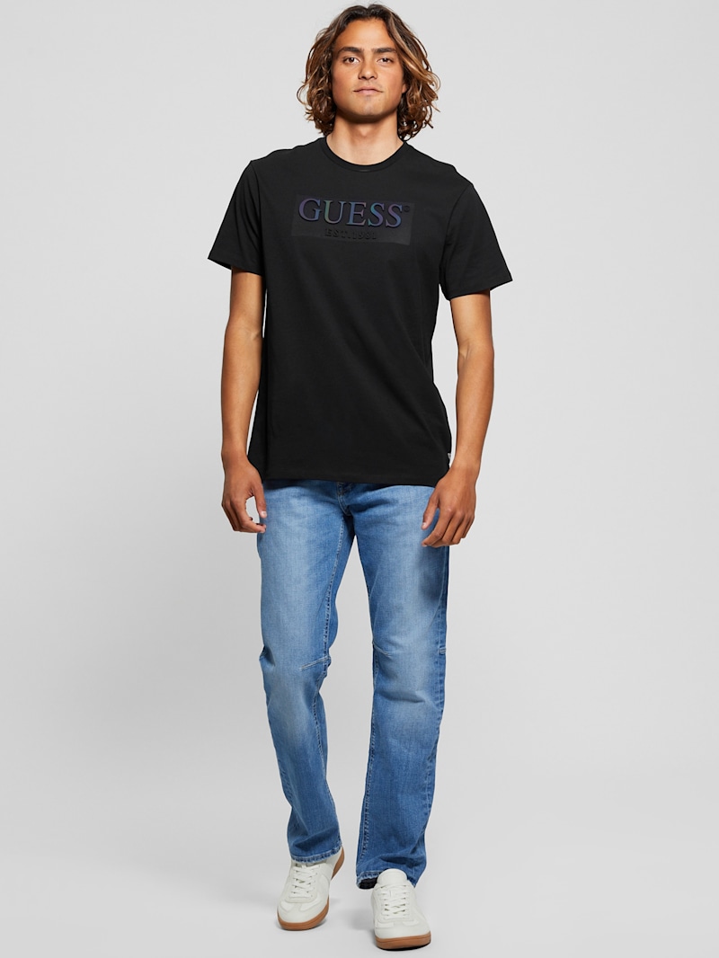 Eco Iridescent Signature Tee | GUESS Factory