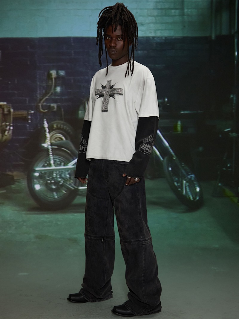 HARDSTONE Layered Long-Sleeve Tee | GUESS Jeans