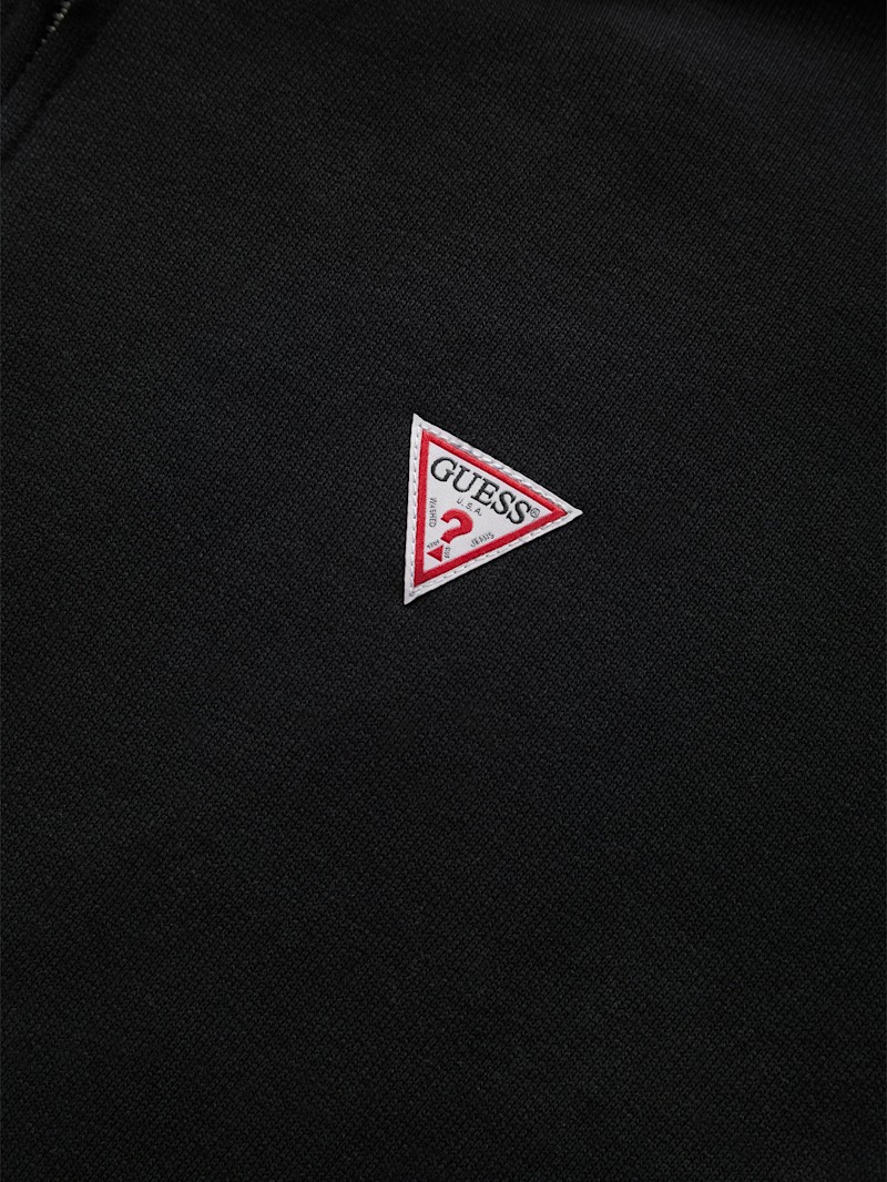 Slim Mini Patch Zip-Up Hoodie | GUESS Jeans