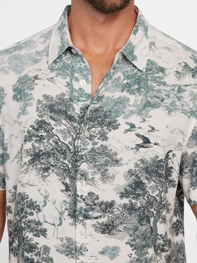 Eco Rayon Forest Shirt | GUESS