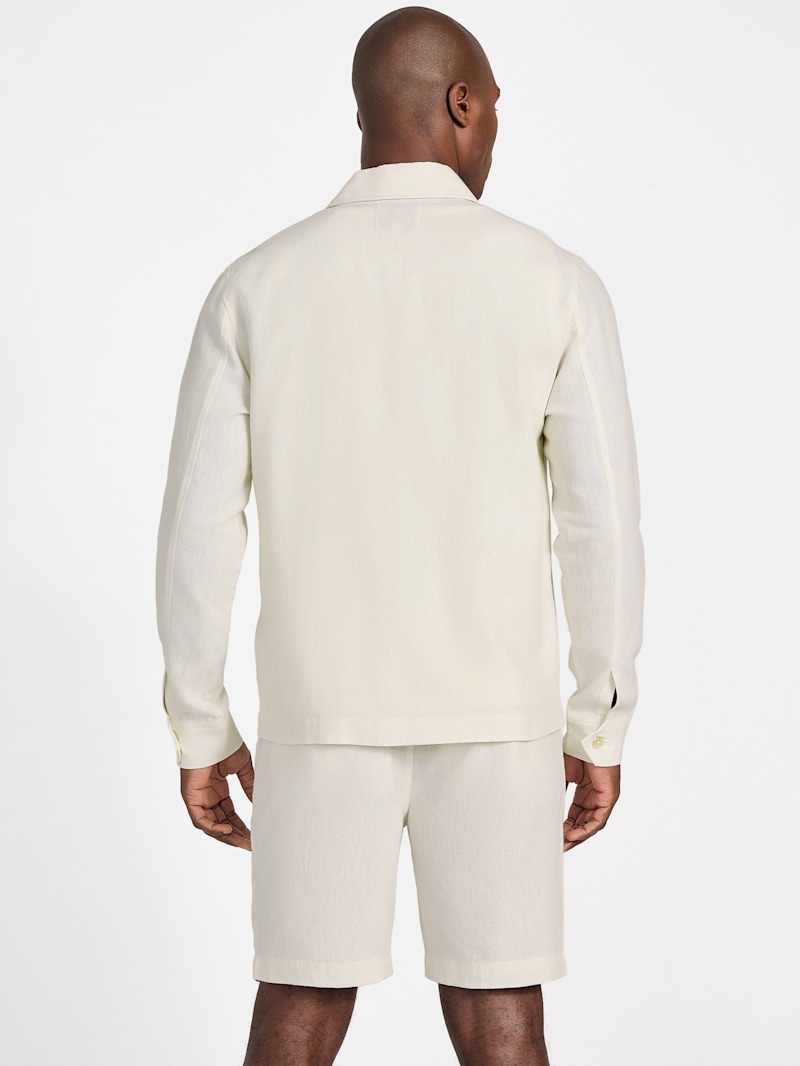 Eco Fletcher Linen Shacket | GUESS