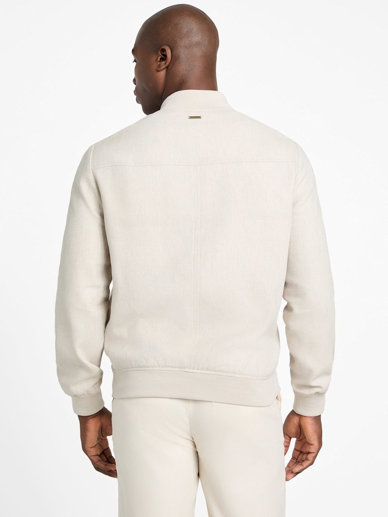 Eco Herringbone Flight Jacket | GUESS