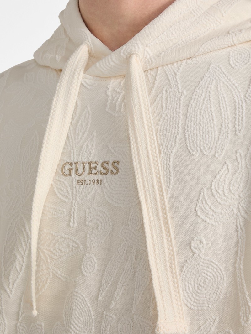 Jacquard Foliage Hoodie | GUESS Canada