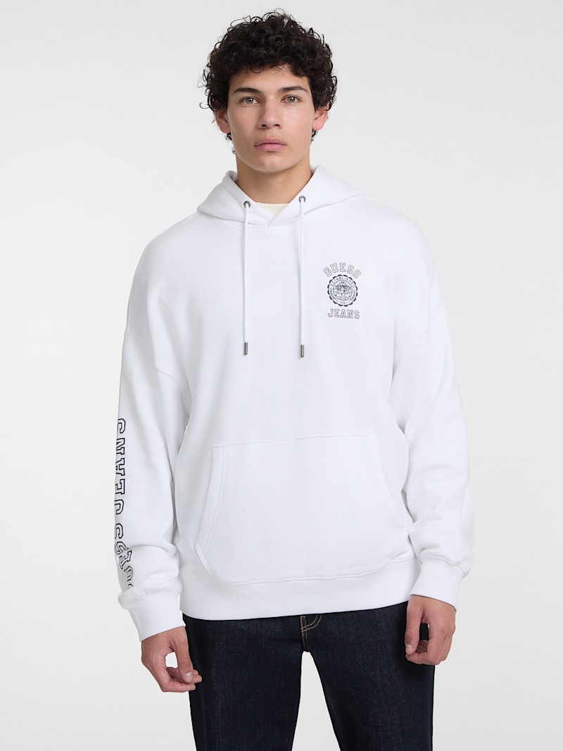 Eco Hooded Logo Sweater | GUESS Jeans