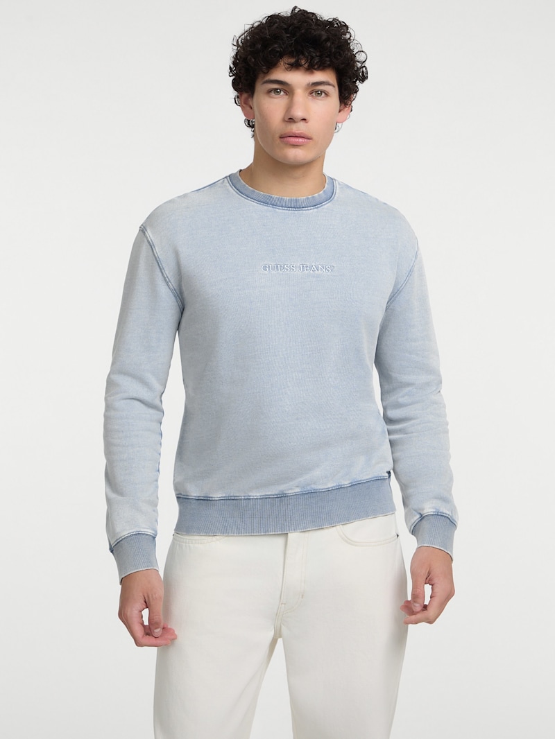 Crewneck Logo Sweater | GUESS Jeans