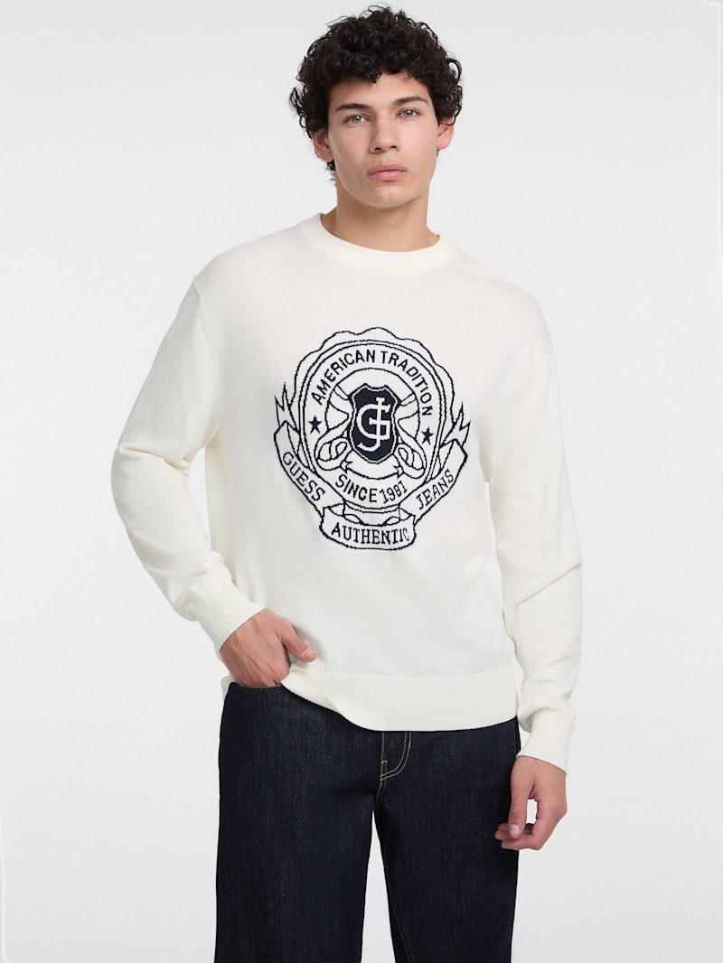 BRIEFING - BRIEFING MS CREW NECK KNIT ホワイトM BRIEFING - BRIEFING MS CREW NECK KNIT ホワイトM Waffle