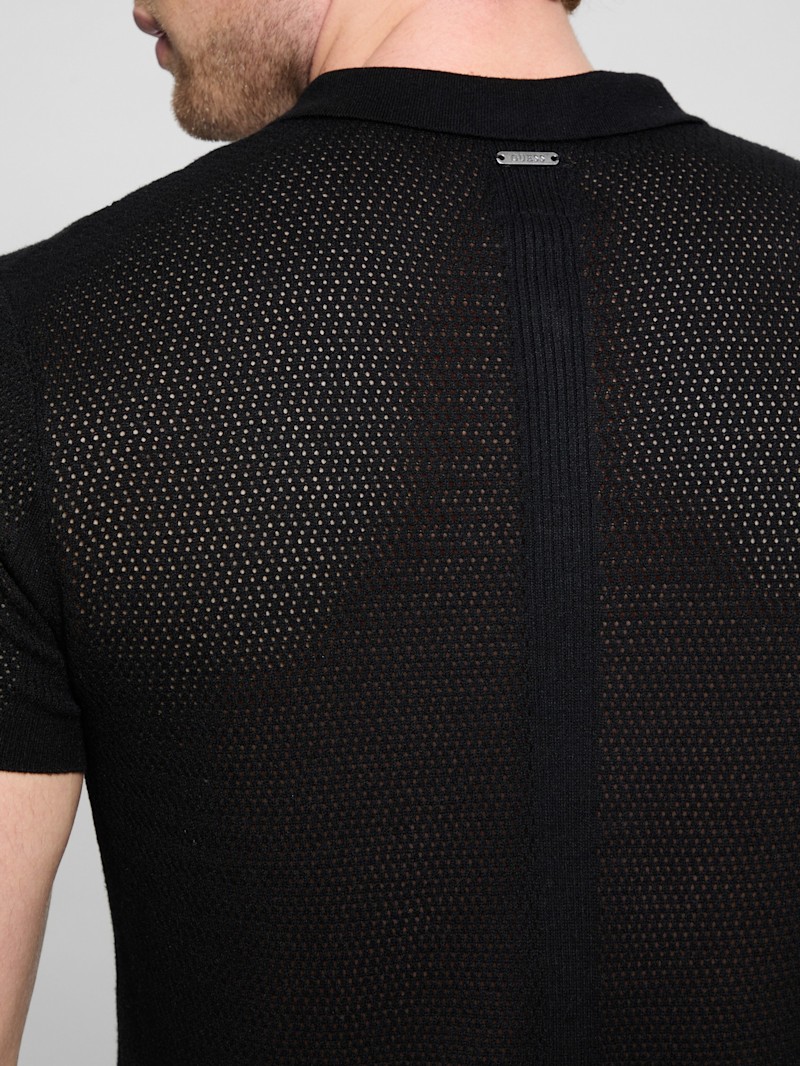 Eco Elijah Knit Polo | GUESS Canada