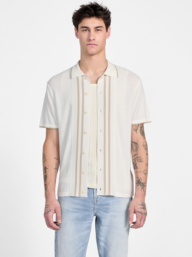 Eco Tyler Striped Sweater Shirt | GUESS