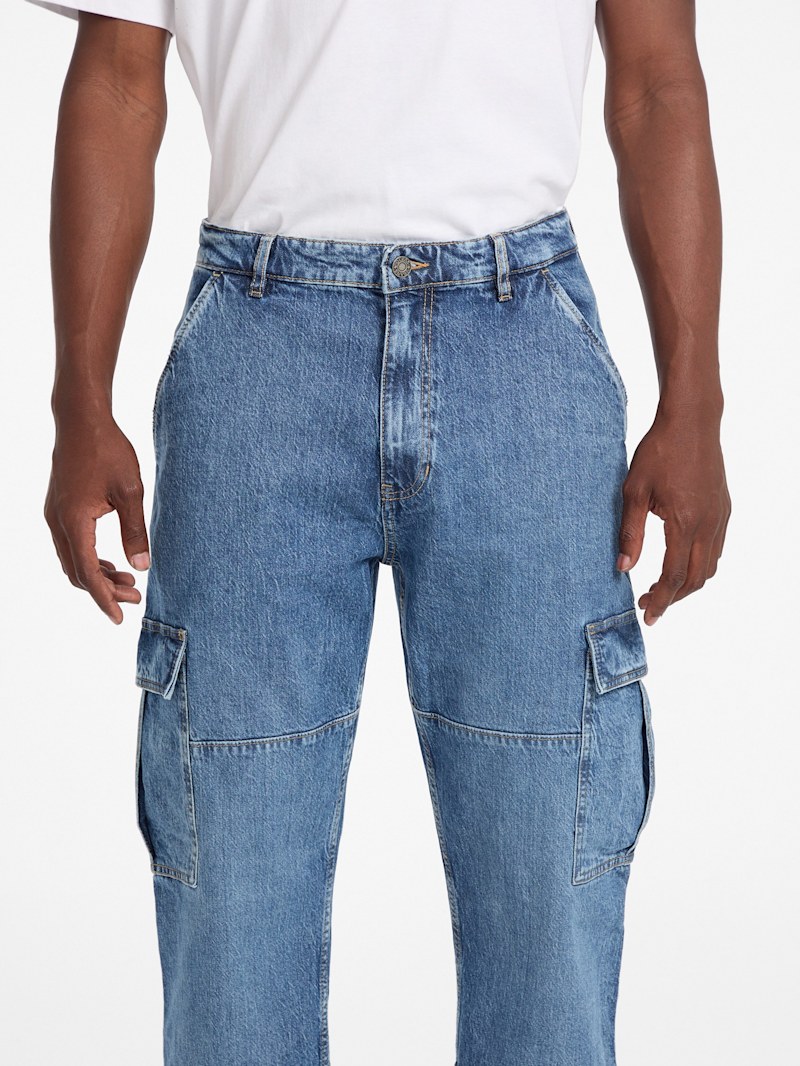 【HI FI FNK】Bros Cargo Denim Pants HI FI FNK】Single Denim Cargo Pants