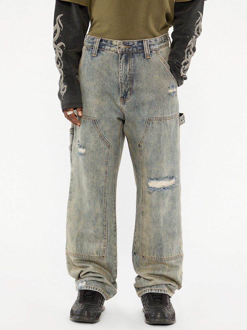 【SCENERITY】Mitsch Carpenter Denim Pants GUESS Originals Panel Carpenter Jeans | GUESS